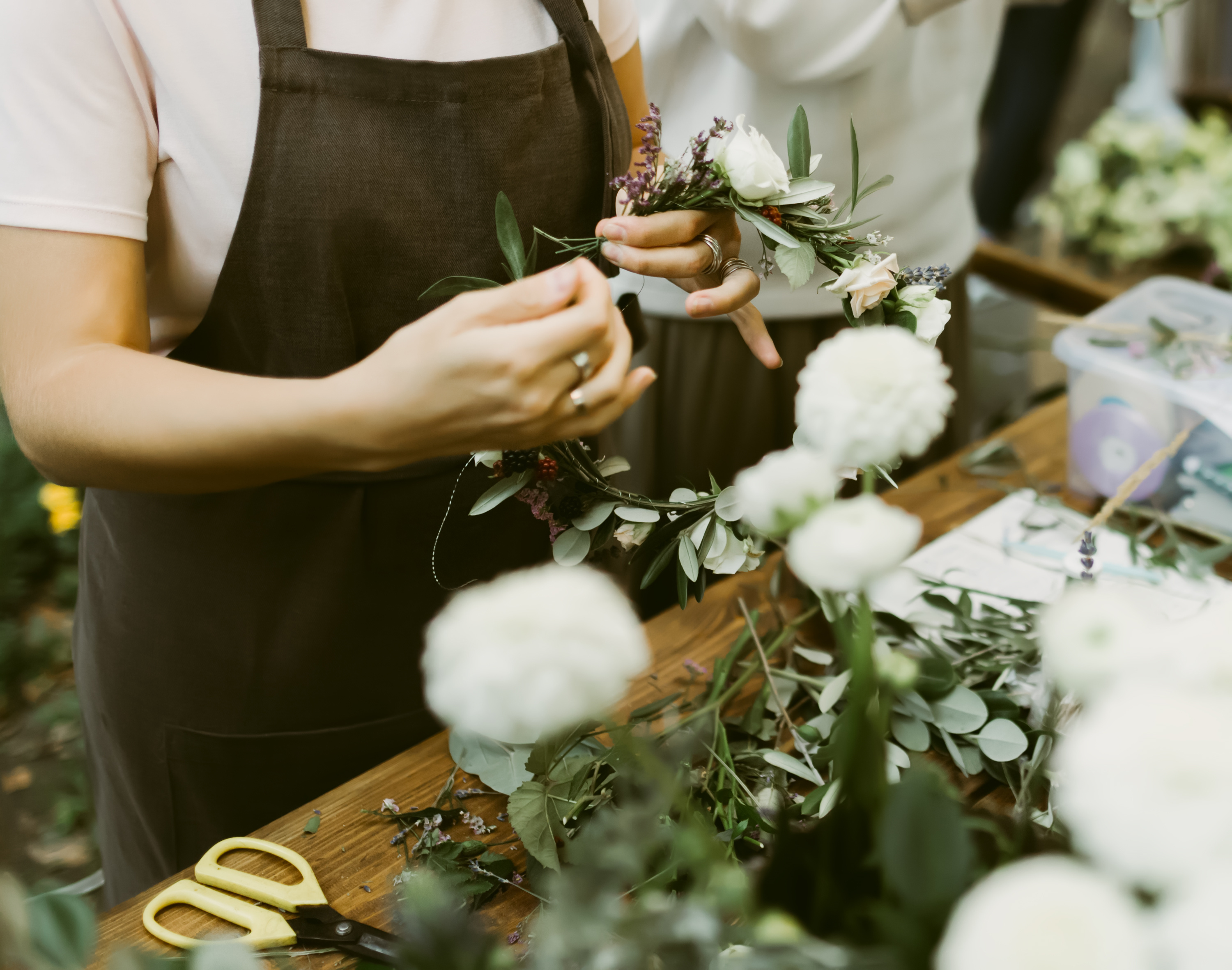 Blumenkranz gestalten